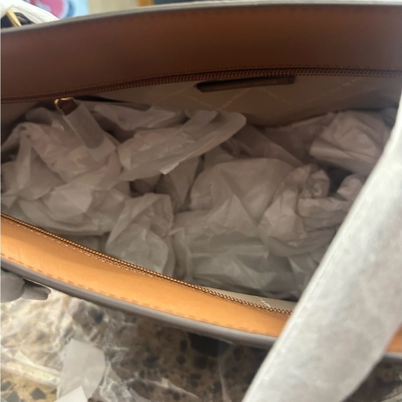 Michael Kors Dark Brown and Tan Tote Bag - Picture 6 of 14